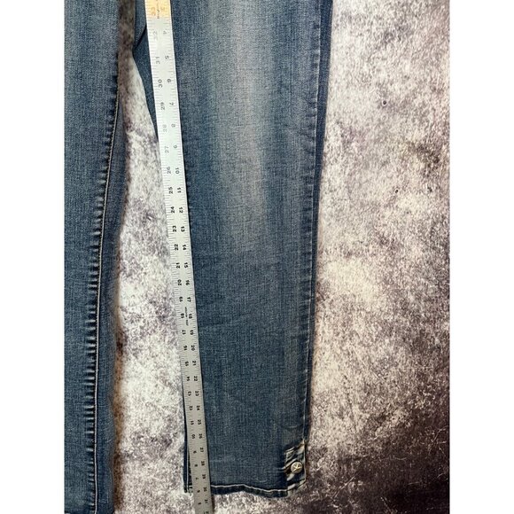 Rods.com Jeans Women 9/10 x 34 Blue Distressed Western Rodeo Embroidered Studded - Picture 6 of 13